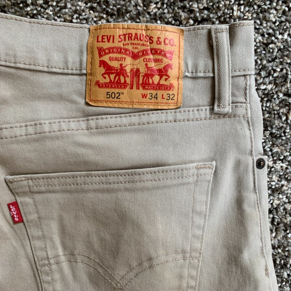 Men's 502 Khaki Levi Pants